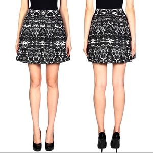 J. Crew Satin Blurred Ikat patterned mini skirt 2